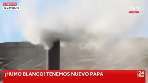 Humo blanco en el Vaticano, Captura de pantalla