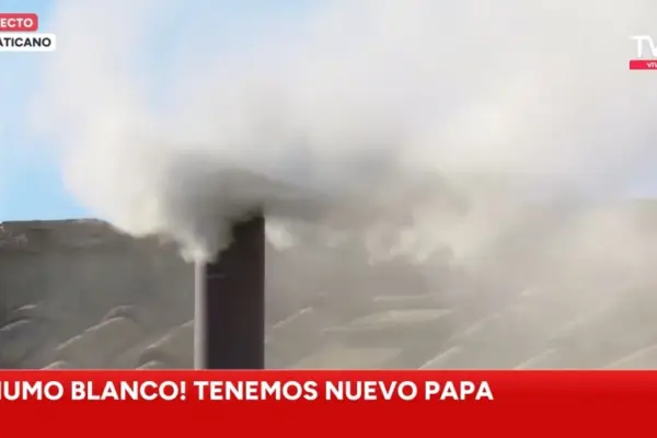 Humo blanco en el Vaticano ,Captura de pantalla