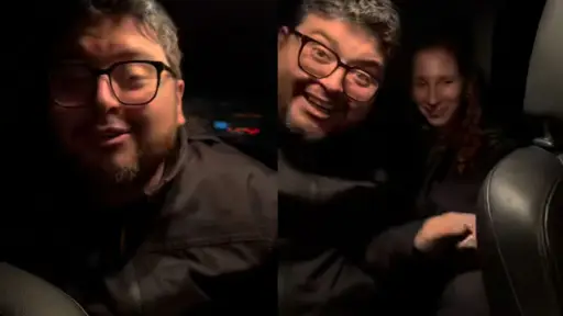 Luis Slimming junto a su esposa, Captura