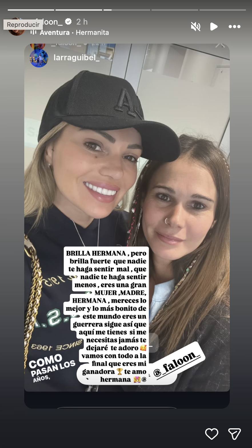 Actualización estado de salud de Faloon Larraguibel - Thais Larraguibel | Instagram