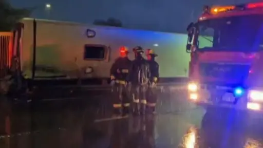 El accidente ocurrió a la altura de San Fernando, Captura de pantalla - Mega