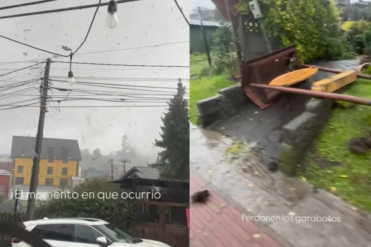 Actor de Mega estuvo en medio del tornado que azotó a Puerto Varas, Etienne Bobenrieth | Instagram