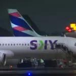 Pasajeros del vuelo SKY pasaron un mal rato, Captura