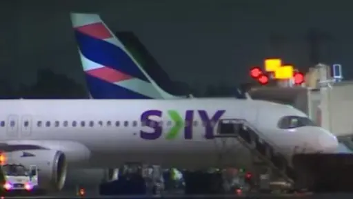 Pasajeros del vuelo SKY pasaron un mal rato, Captura