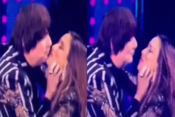 Myriam Hernández y Álvaro Henríquez protagonizaron aplaudido beso en histórica noche en el Nacional ,Captura