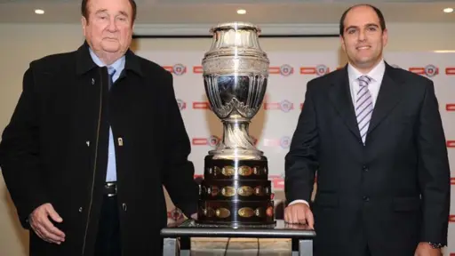 Nicolás Leoz presentando la Copa América de Chile 2015, Agencia Uno