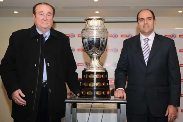 Nicolás Leoz presentando la Copa América de Chile 2015 ,Agencia Uno
