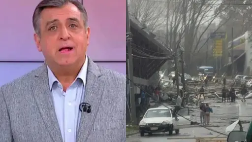 Fuerto tornado azotó a la ciudad de Puerto Varas, Captura