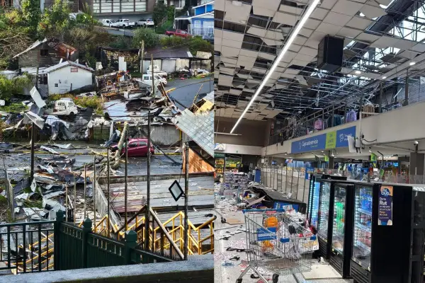 Un tornado generó estragos en Puerto Varas ,red X