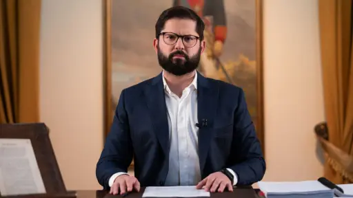 El Presidente Boric se dirigió al país en cadena nacional, Cedida