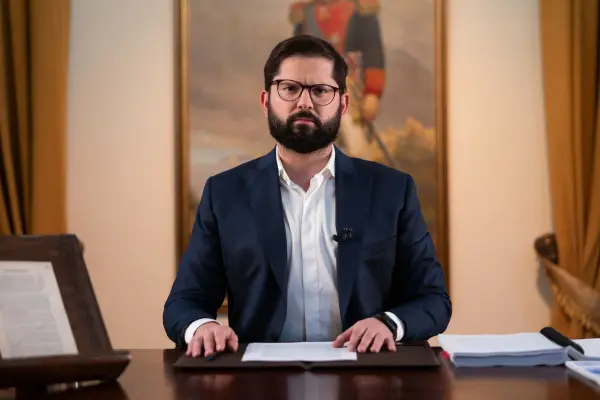 El Presidente Boric se dirigió al país en cadena nacional ,Cedida
