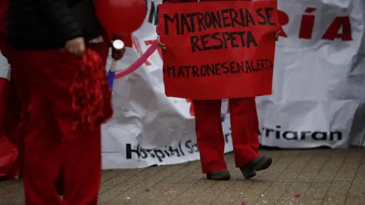 Matronas/es movilizados , Agencia Uno 