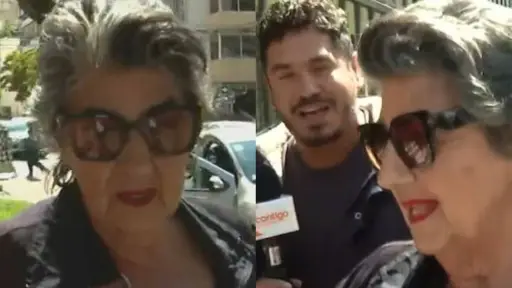 Virginia Reginato reapareció en público, CHV | Captura