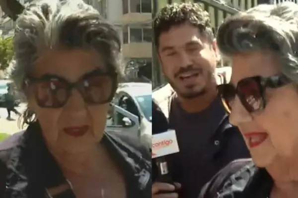 Virginia Reginato reapareció en público ,CHV | Captura
