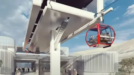 Moderno teleférico unirá a Iquique con Alto Hospicio, Cedida
