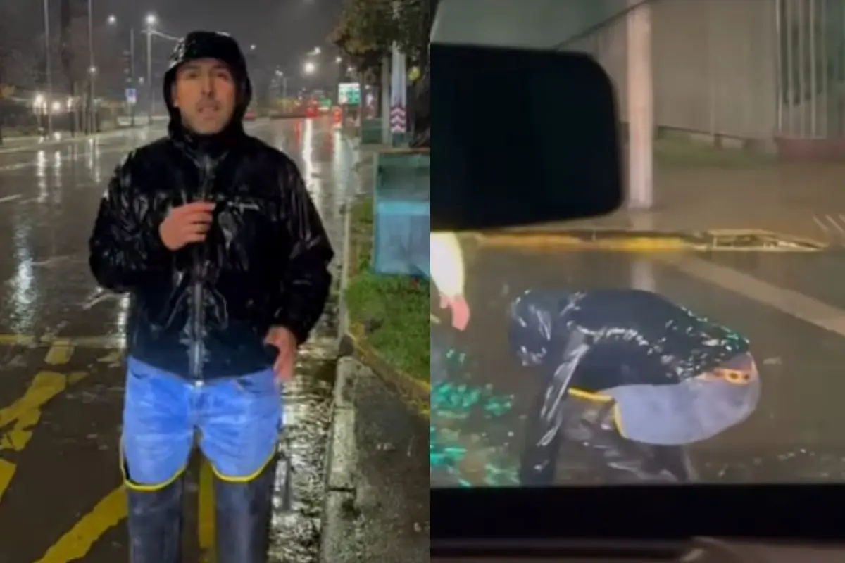 Daniel Reyes durante labores de emergencia, Instagram