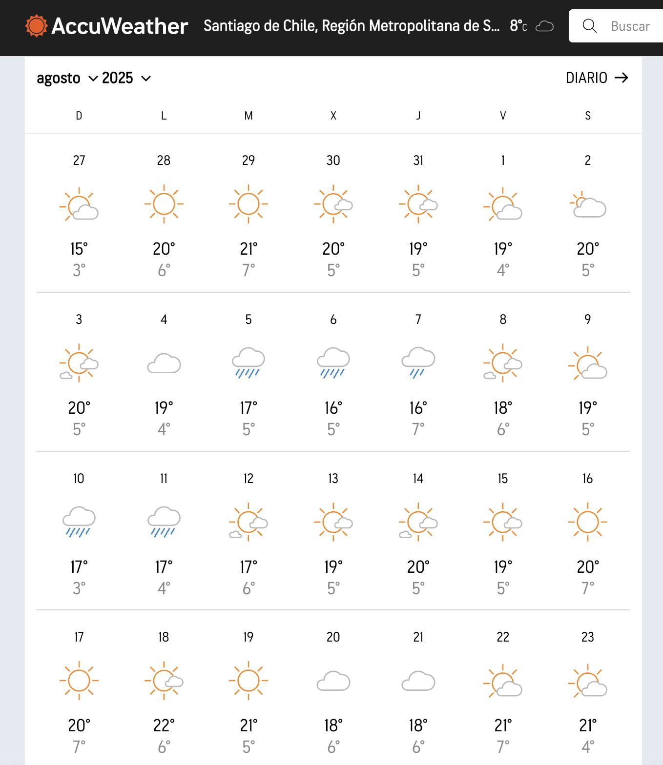 AccuWeather - captura