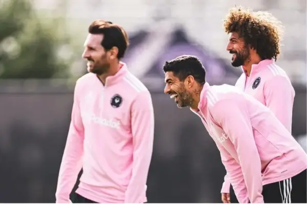 Falcón, Messi y Suárez ,Cedido