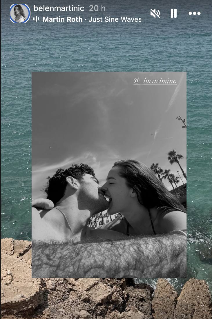 Belén Martinic presentó a nuevo amor a los besos - Instagram