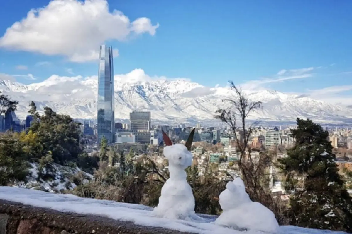 nieve en Santiago