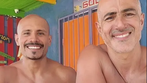 César Caillet y su pareja, Instagram