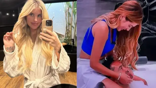 Coté López mira por televisión a su ex marido, Captura