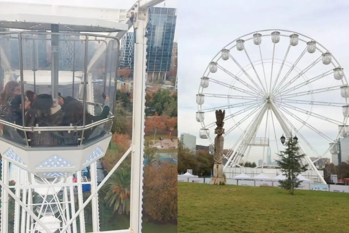 Así son las vistas de La Gran Rueda en Santiago, Juan Pablo Carmona