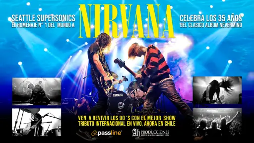 Seattle Supersonics, el homenaje N°1 a Nirvana, celebra los 35 años de Nevermind en Chile, Cedida