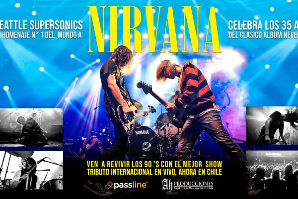 Seattle Supersonics, el homenaje N°1 a Nirvana, celebra los 35 años de Nevermind en Chile ,Cedida