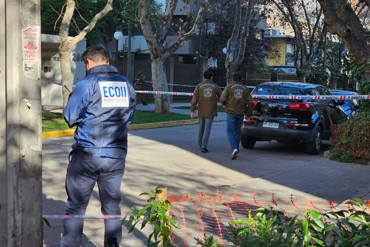 Un hombre fue baleado en barrio residencial de Ñuñoa, red X