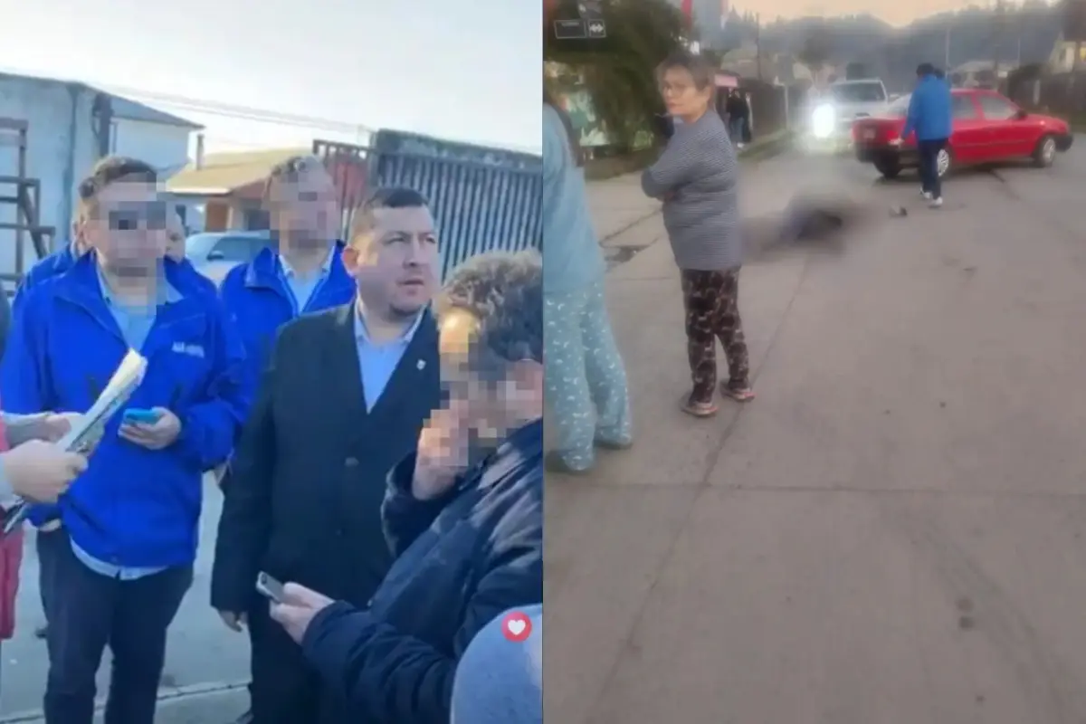 Un ciclista fue baleado a metros del alcalde penquista, red X