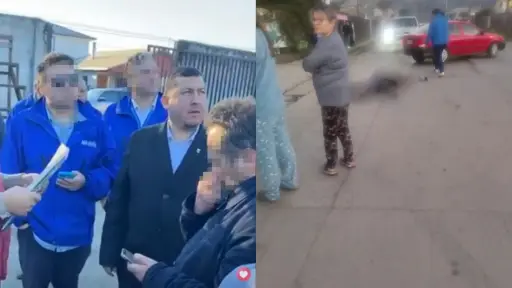 Un ciclista fue baleado a metros del alcalde penquista, red X