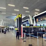 Aeropuerto de Santiago en la comuna de Pudahuel, red X