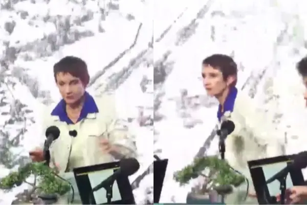Carolina Tohá reaccionando al sismo ,Captura de pantalla