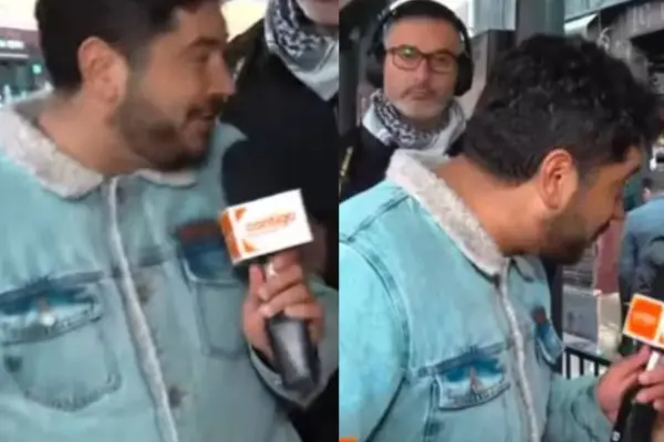 Agresión a Gino Costa en pleno despacho  ,Captura de CHV