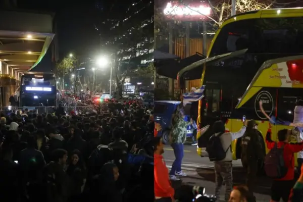 Hinchas argentinos en el Hotel Intercontinental ,AFA | Captura