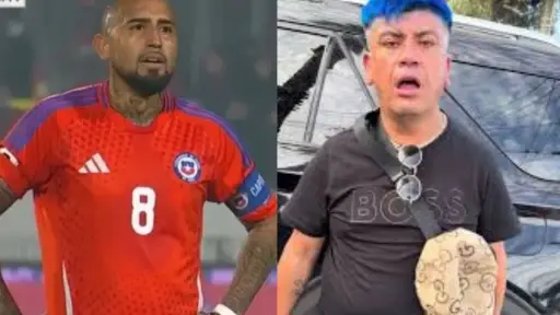 Arturo Vidal hizo un mal partido frente a Argentina, Captura