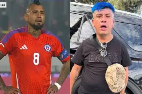 Arturo Vidal hizo un mal partido frente a Argentina ,Captura