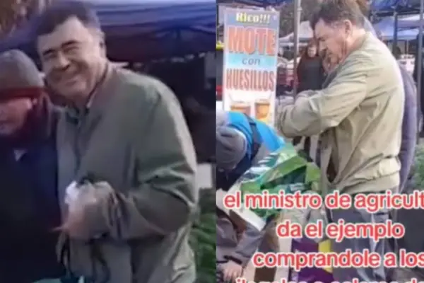 Polémico video del ministro de Agricultura comprándole a coleros ,Captura 