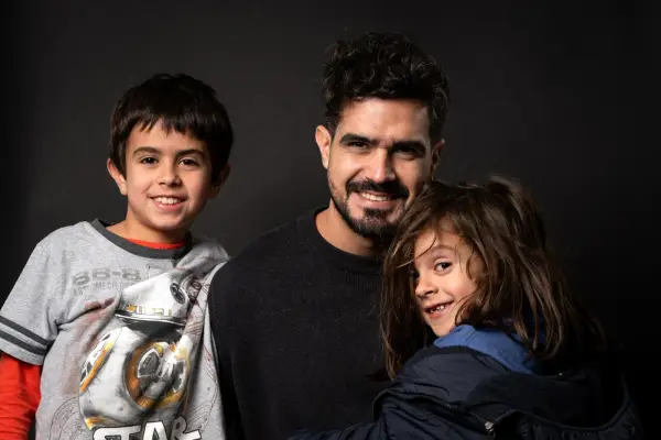 Benjamin Nast y sus hijos  ,Cedida