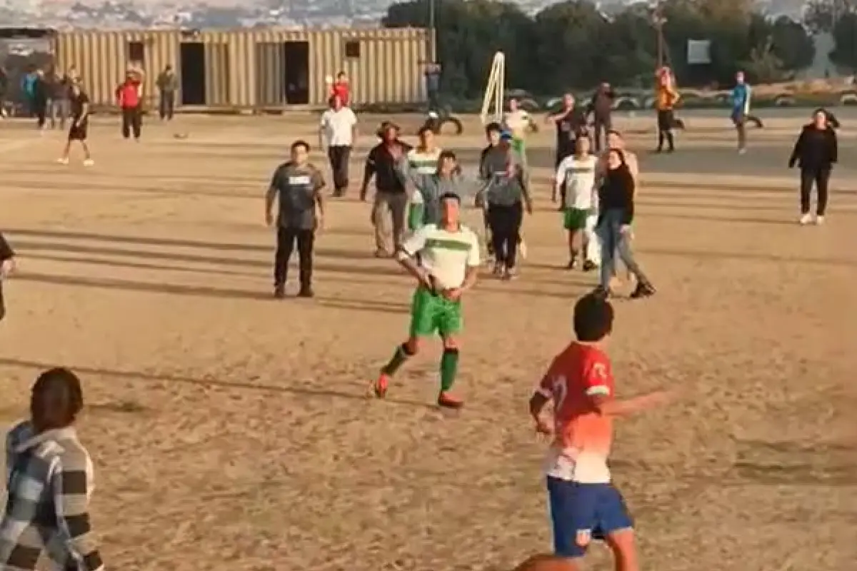 Individuo saca pistola en medio de un conflicto en futbol amateur en Quilpué, Cedido