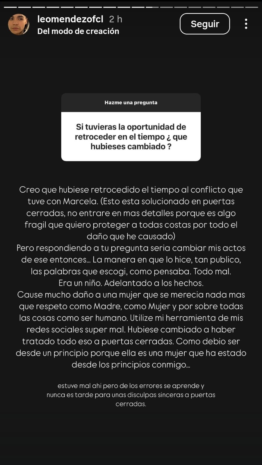 Historia de Instagram -  