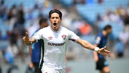 Germán Cano en el triunfo sobre el Inter, Cedido