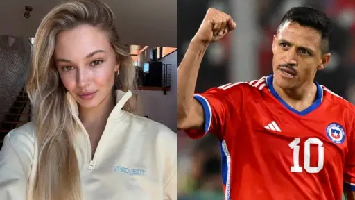 Alexandra Litvinova y Alexis Sánchez, Redes sociales