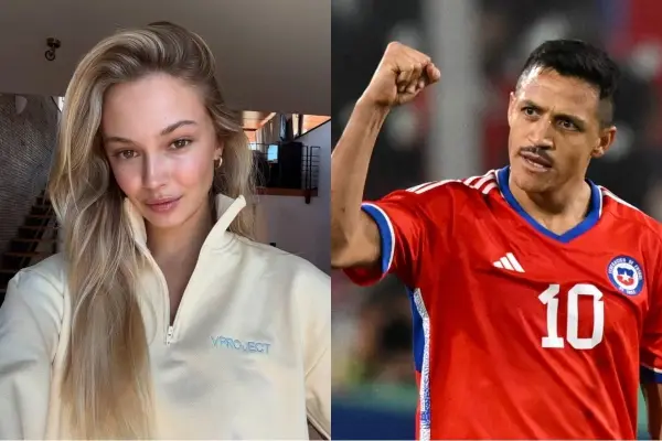 Alexandra Litvinova y Alexis Sánchez ,Redes sociales