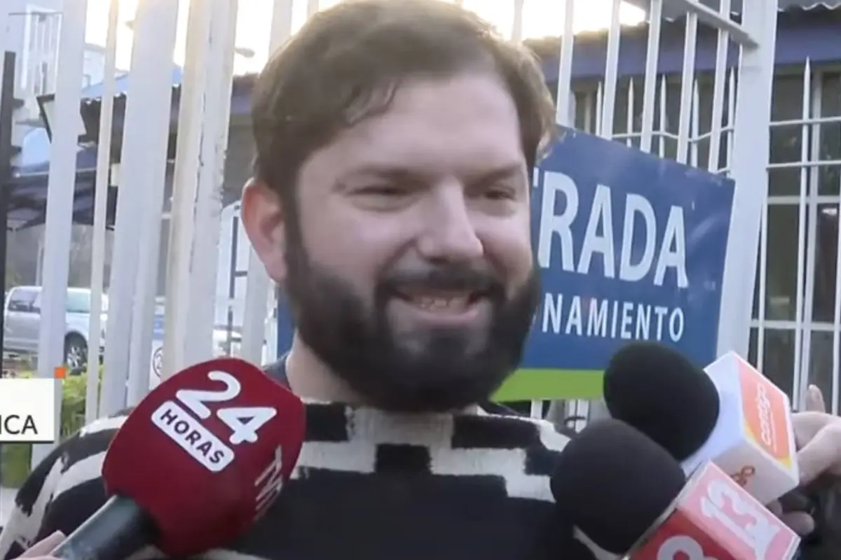 Presidente Gabriel Boric, Captura de pantalla