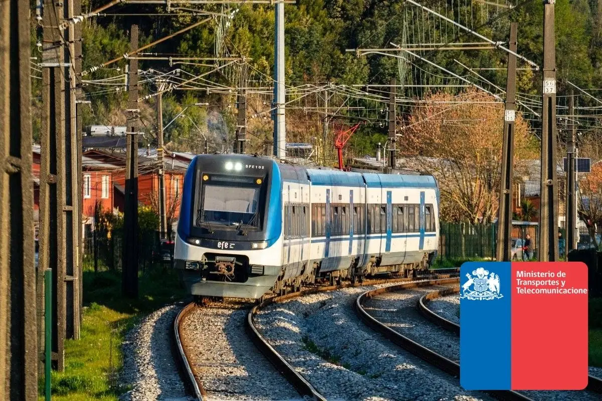 Paso clave para el tren que conectara Santiago y Concepción: Gobierno anuncio estudio clave para su implementación, Cedido