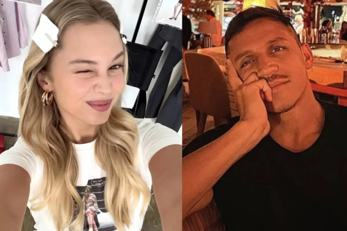 Alexis Sánchez y Alexandra Litvinova