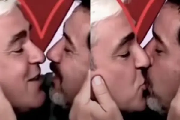 Nicolás Larraín y Pato Pimienta se besaron ,Captura