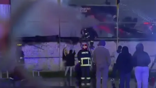 Incendio en San Bernardo, Captura de pantalla